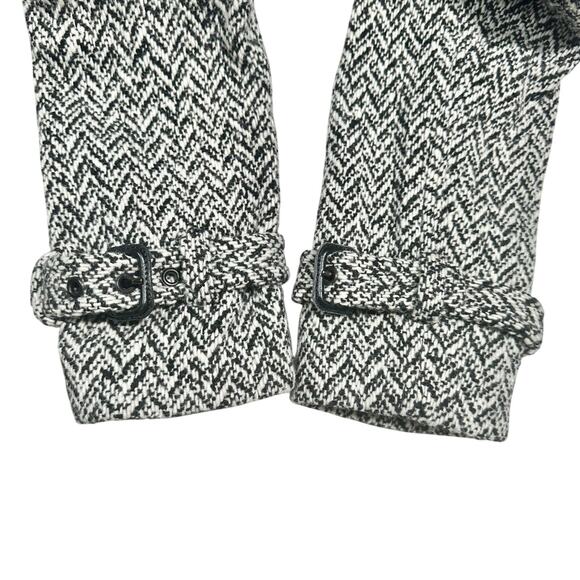 Banana Republic | Women | Vtg Tweed Herringbone Wool Blend Trench Coat | Small - Picture 15 of 16